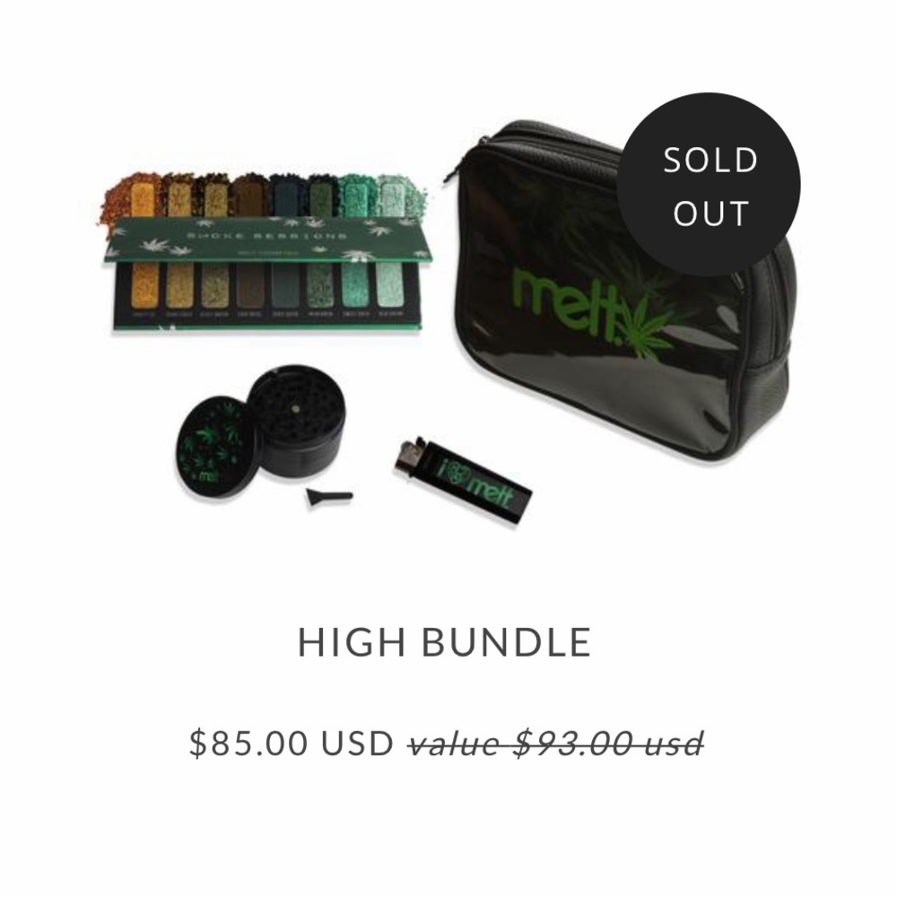 BNIB Melt Cosmetics Smoke Session 420 Bundle
